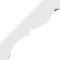 Ekena Millwork 3-in. W x 8-in. D x 8-in. H Valencia Architectural Grade PVC Knee Brace BRCP03X08X08VAL - alternate 5